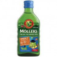 Купить Рыбий жир Меллер Moller omega 3 (Mollers) раствор с фруктовым вкусом Европа флакон 250мл в Артеме